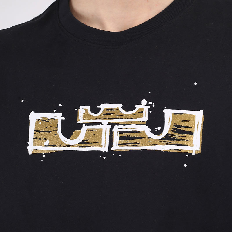 мужская черная футболка Nike Dri-FIT LeBron Logo Basketball T-Shirt. DD0783-011 - цена, описание, фото 2
